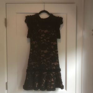 Alexis black lace cocktail dress